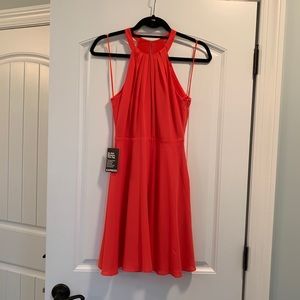 Express orange halter dress
